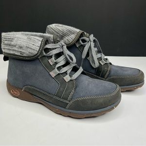 CHACO Barbary Gray Waterproof Leather Chukka Boot Women’s Size 8.5 J106392